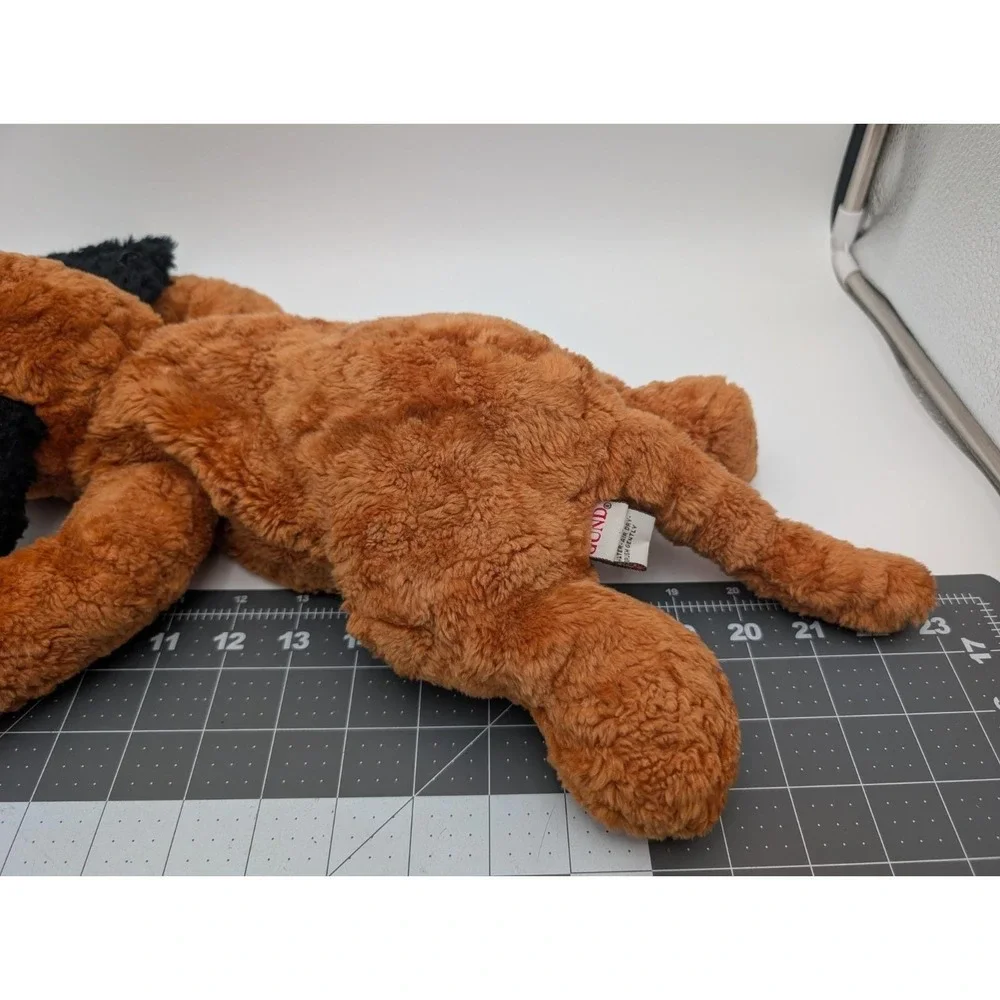 Gund Marvel Dog Plush Puppy Brown Black Flat‎ 5335 16 Inch Long Stuffed Animal